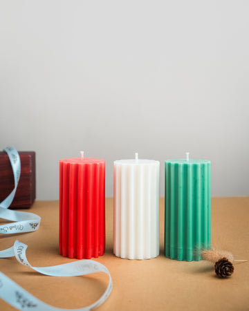 Christmas Candle | Ridge Line Candle | Handmade Candle | Set Of 3