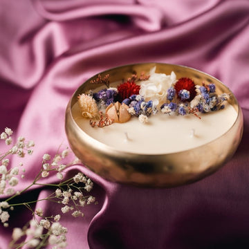 Curved Copper Urli | 5" | Scented Soy Wax Candle