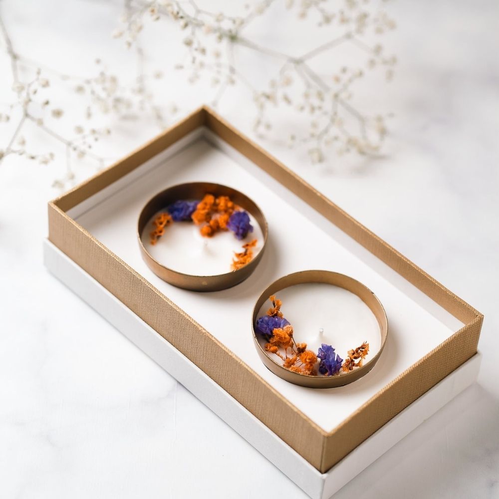 Copper Votive | 2.5" | Set of 2 | Scented Soy Wax Candle