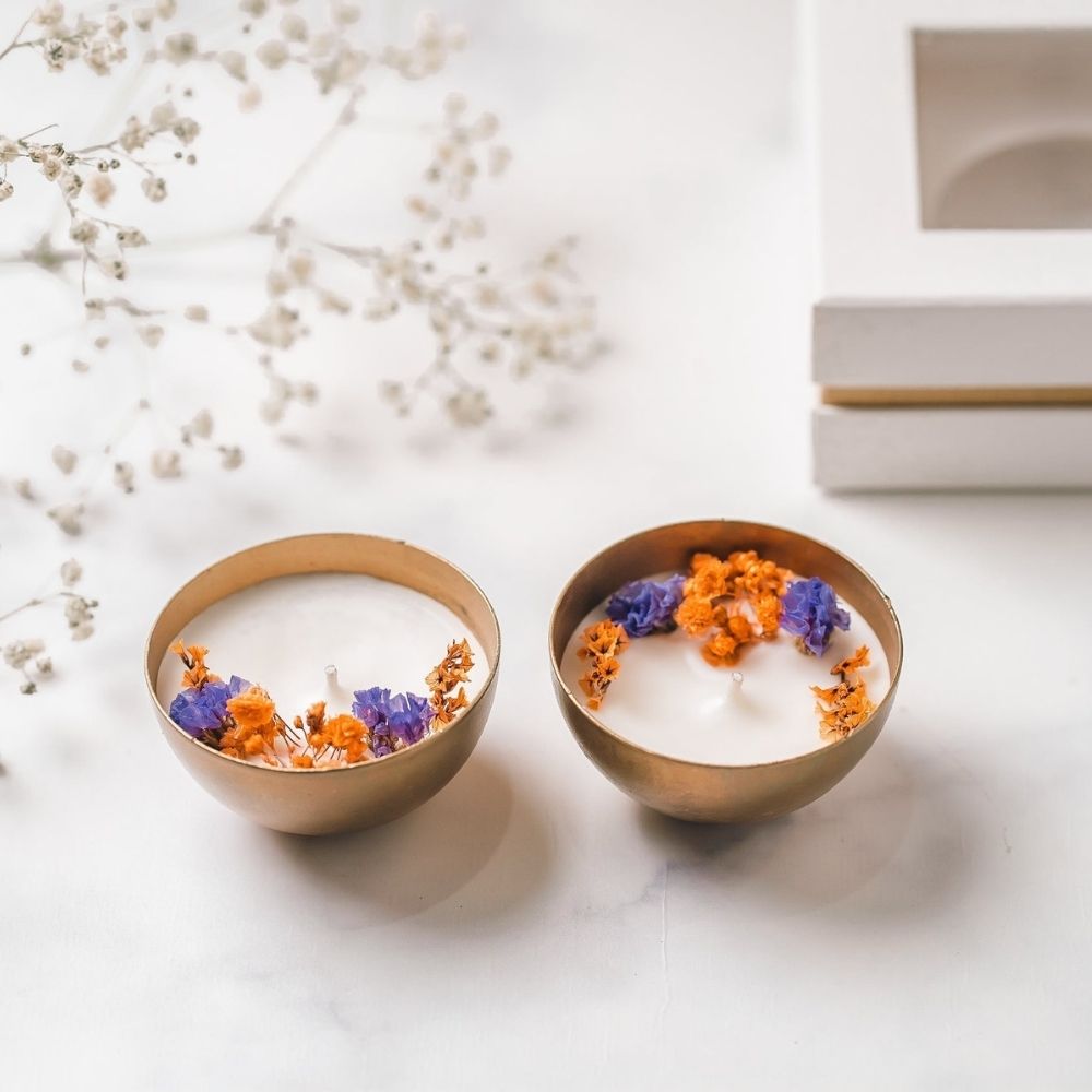 Copper Votive | 2.5" | Set of 2 | Scented Soy Wax Candle