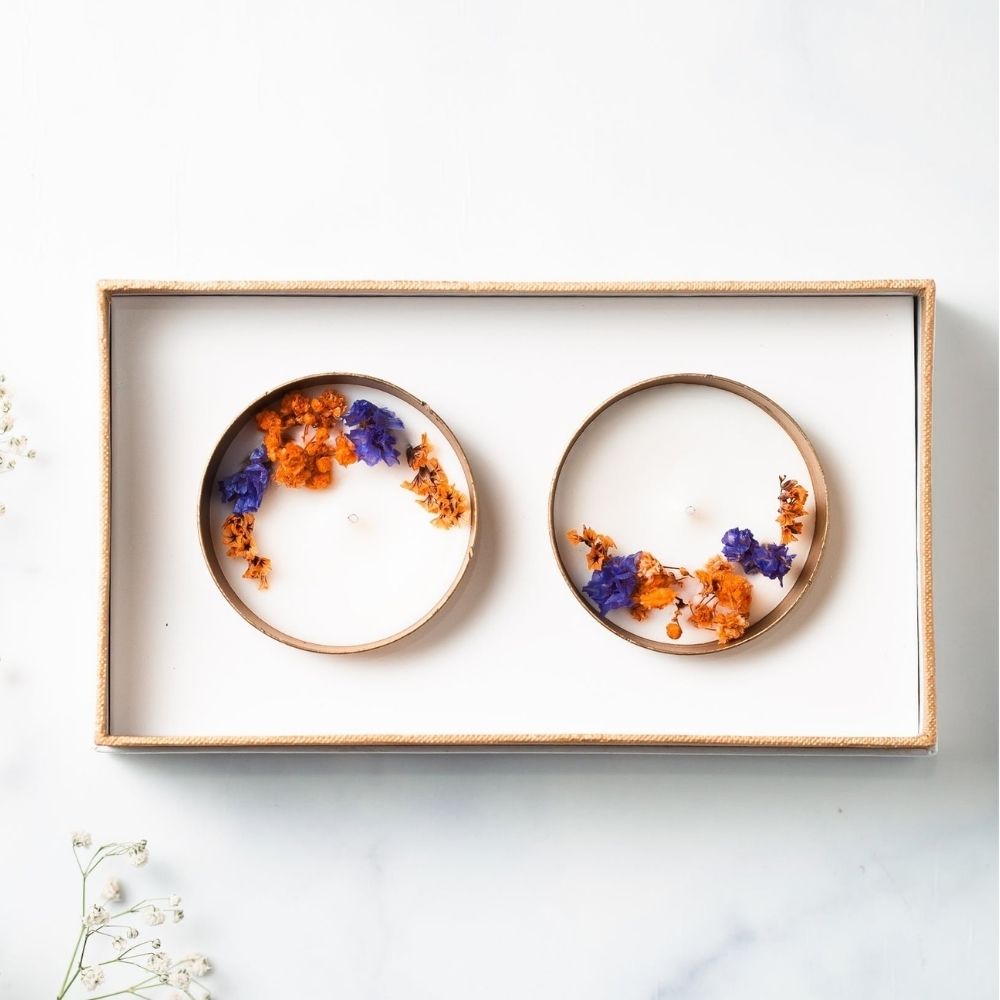 Copper Votive | 2.5" | Set of 2 | Scented Soy Wax Candle