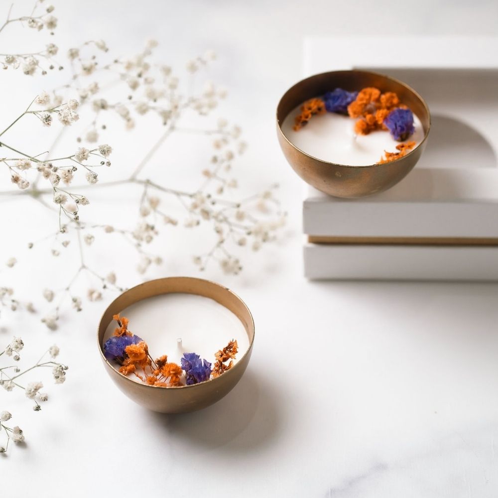 Copper Votive | 2.5" | Set of 2 | Scented Soy Wax Candle