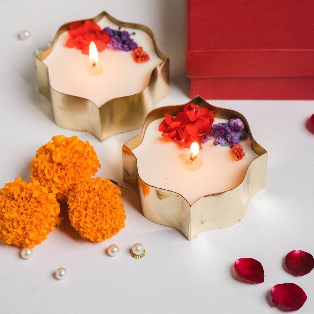 Manikarnika | Brass Container | Scented Soy Wax Candle