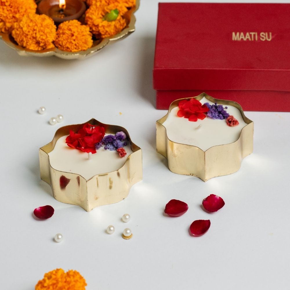 Manikarnika | Brass Container | Scented Soy Wax Candle