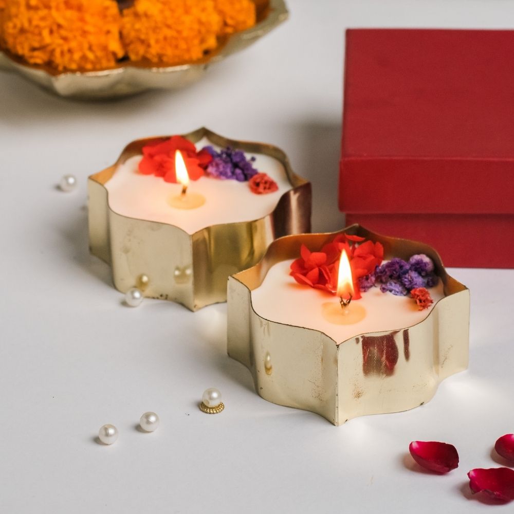 Manikarnika | Brass Container | Scented Soy Wax Candle