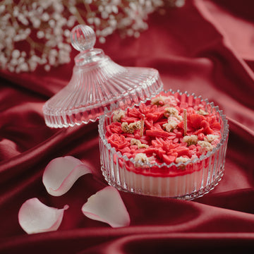 Valentine’s Candy Jar Candle | Scented Soy Wax Candle
