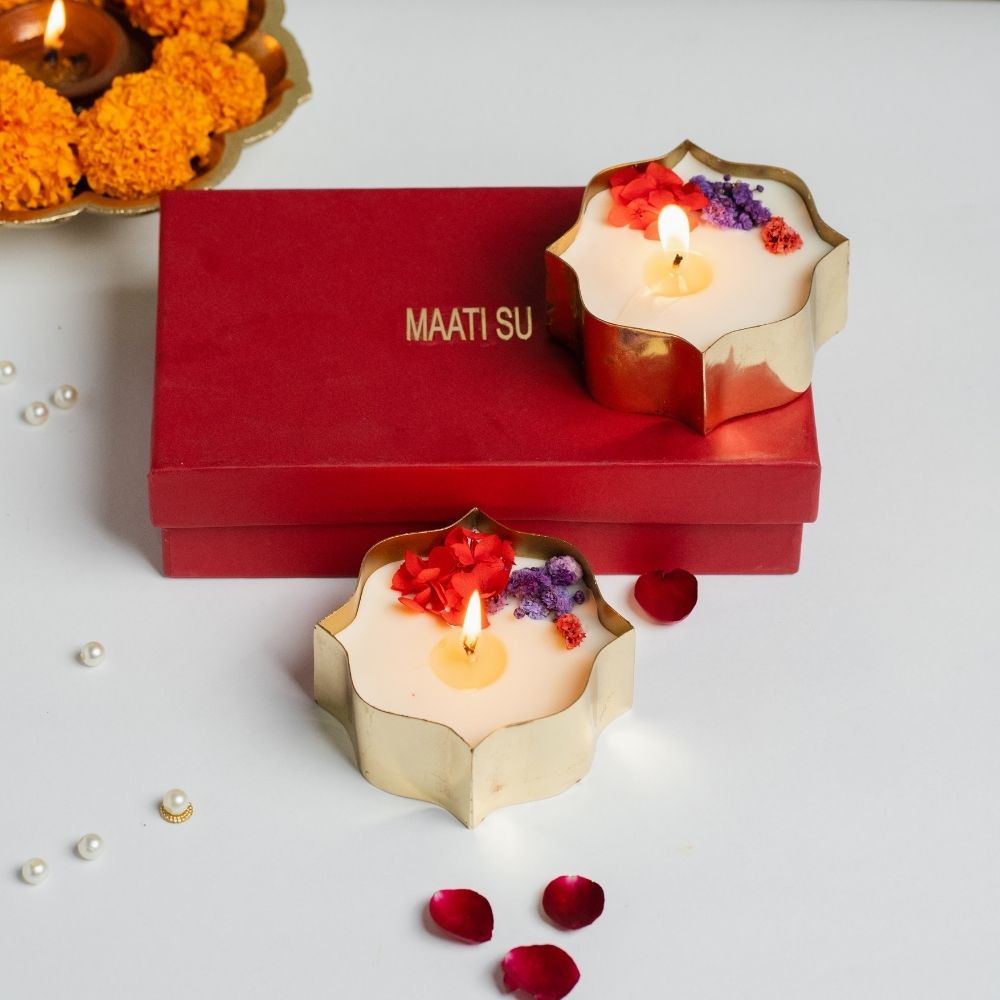 Manikarnika | Brass Container | Scented Soy Wax Candle