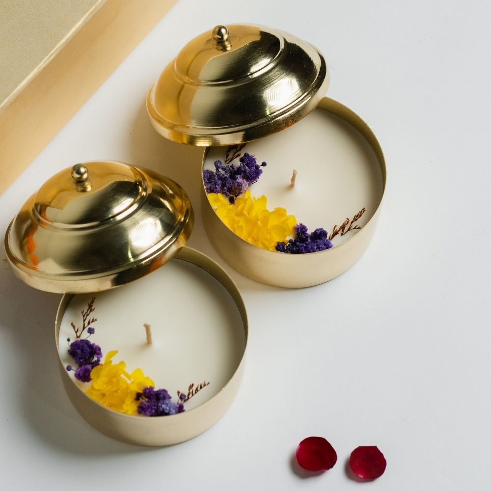 Nirvana | Brass Container | Scented Soy Wax Candle