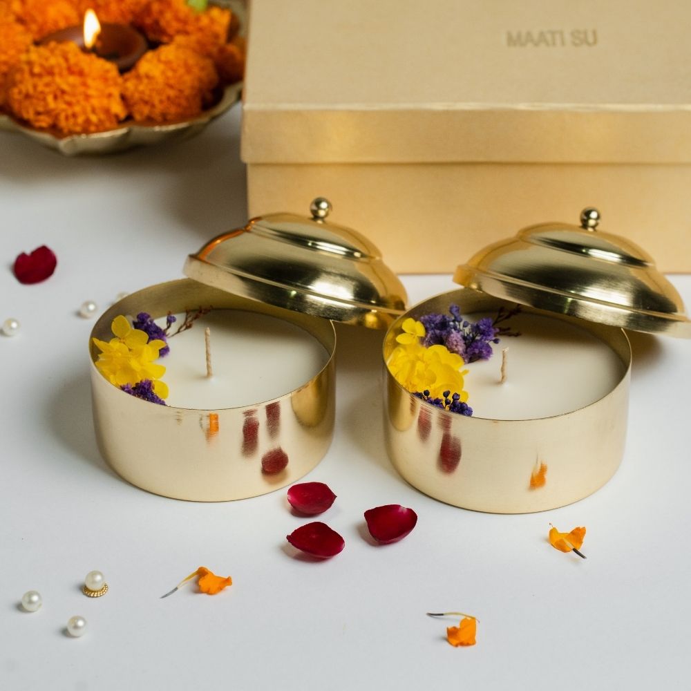 Nirvana | Brass Container | Scented Soy Wax Candle
