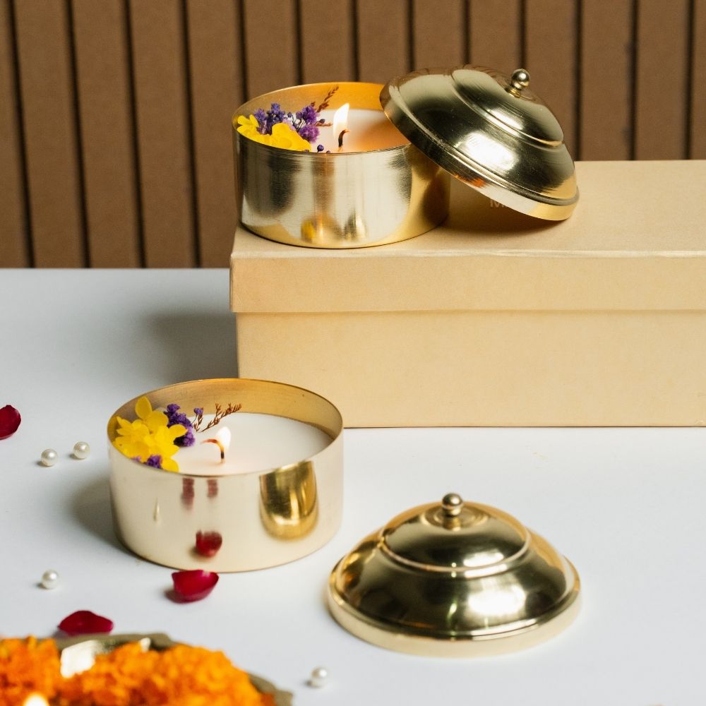 Nirvana | Brass Container | Scented Soy Wax Candle