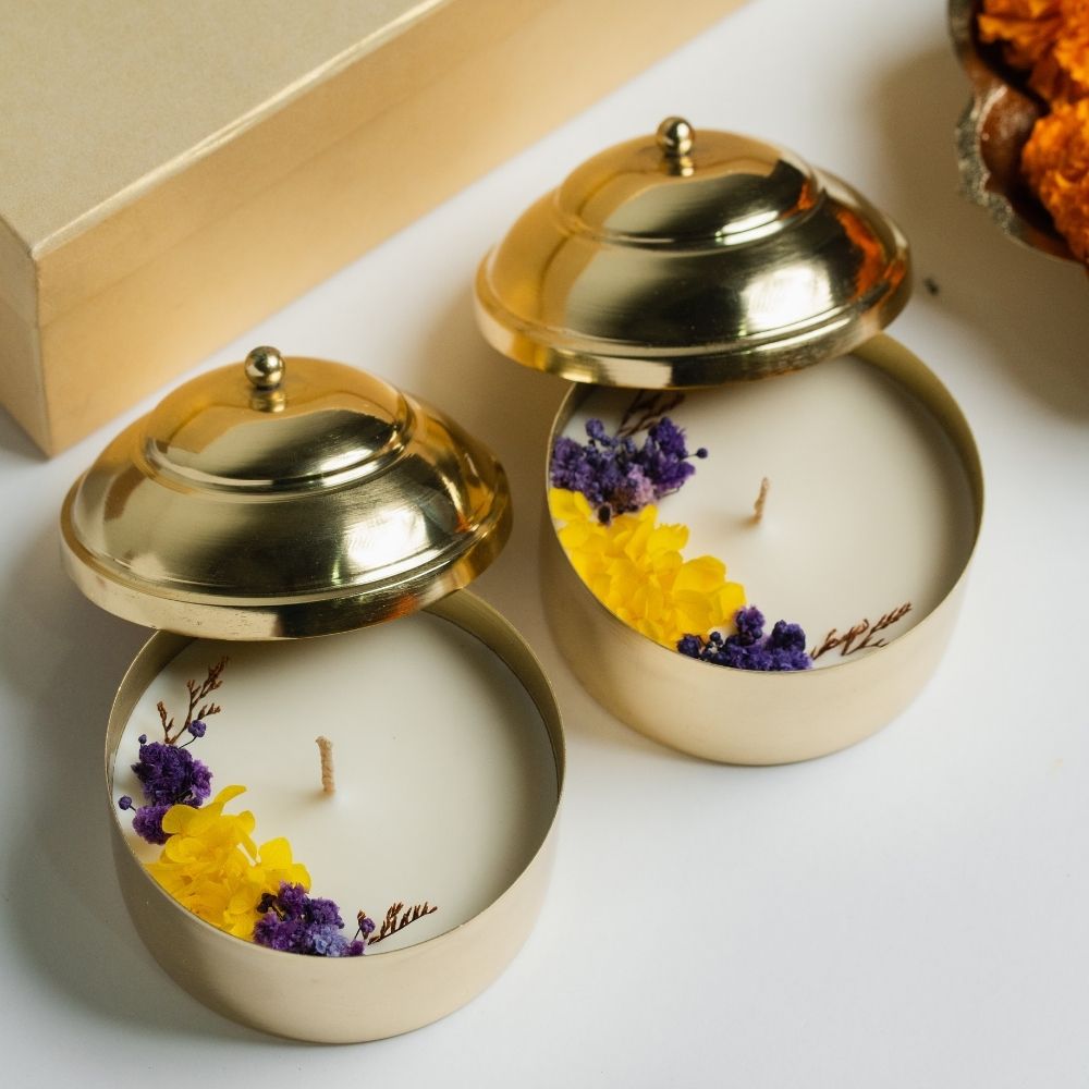 Nirvana | Brass Container | Scented Soy Wax Candle