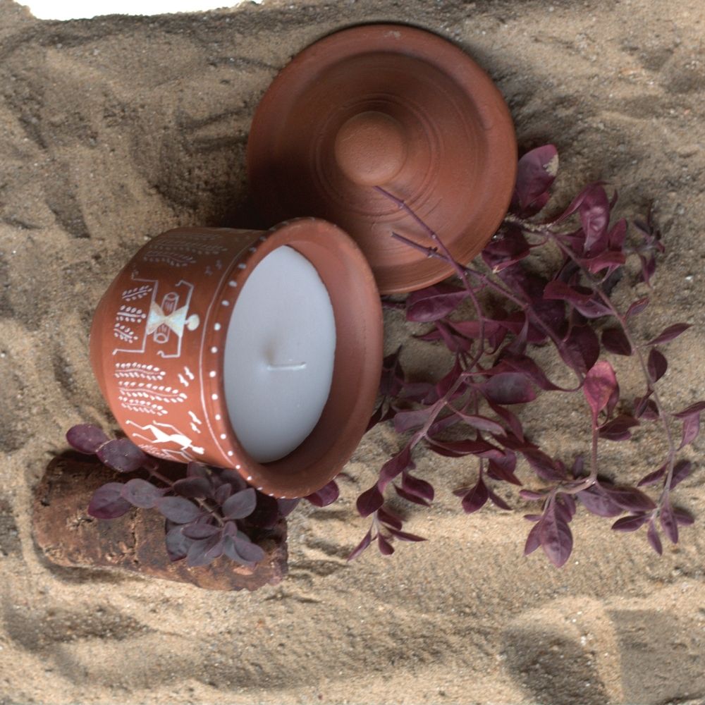 Terracotta Container Candle | Scented Soy Wax Candle