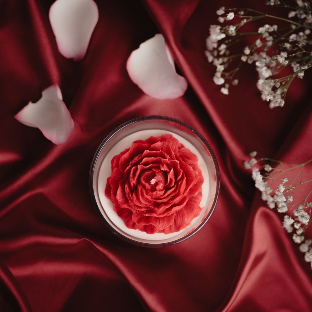Valentine’s Peony Candle | Scented Soy Wax Candle
