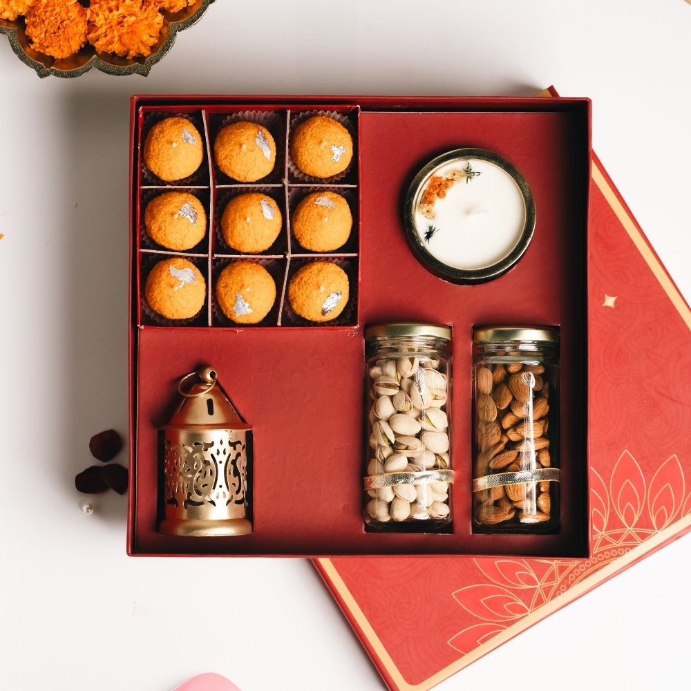 Diwali Glow Candle Duo | Akhand Deep in Brass | Buy One Get One