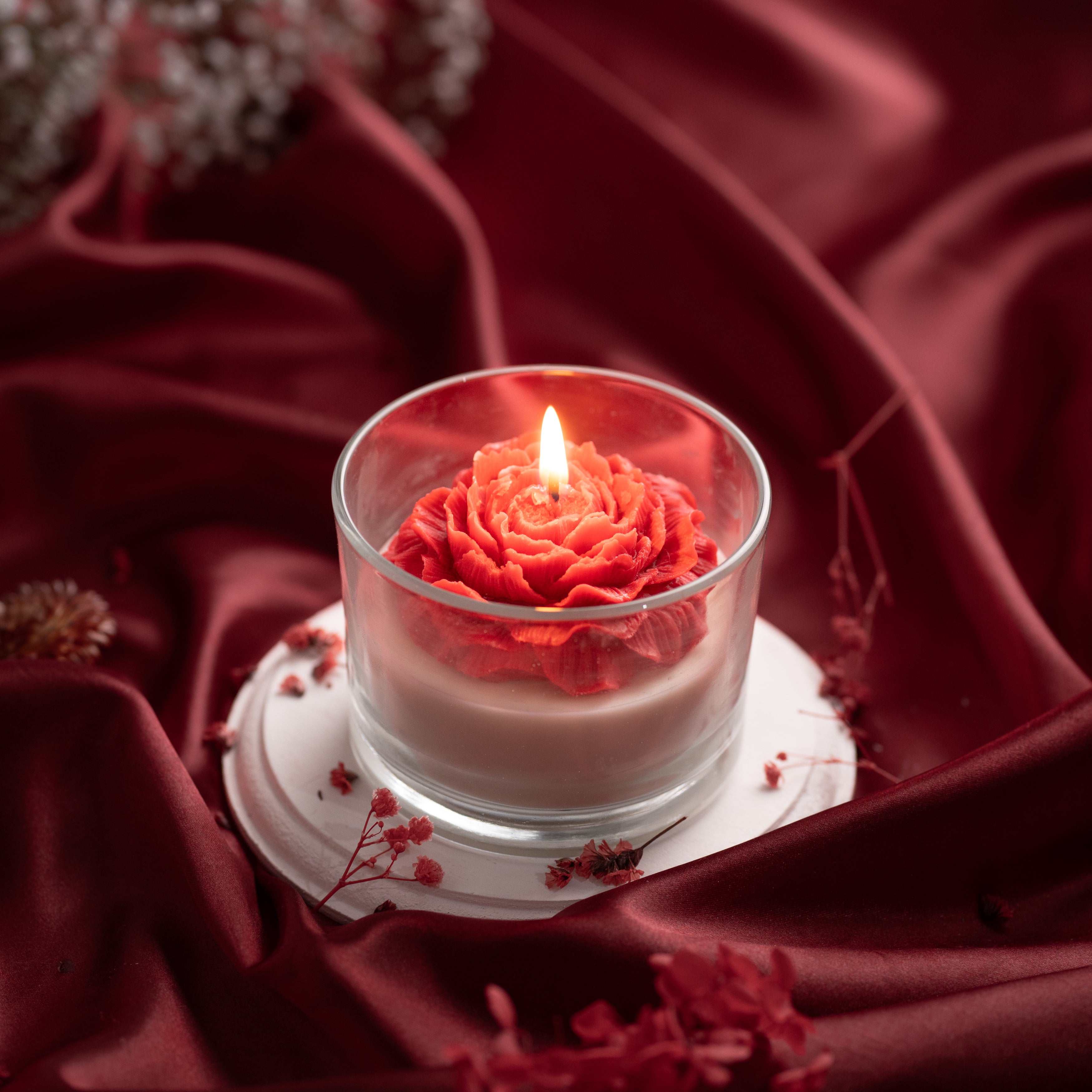 Valentine's Candle | Peony Flower Scented Candle
