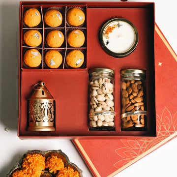 Diwali Glow Candle Duo | Akhand Deep in Brass | Buy One Get One