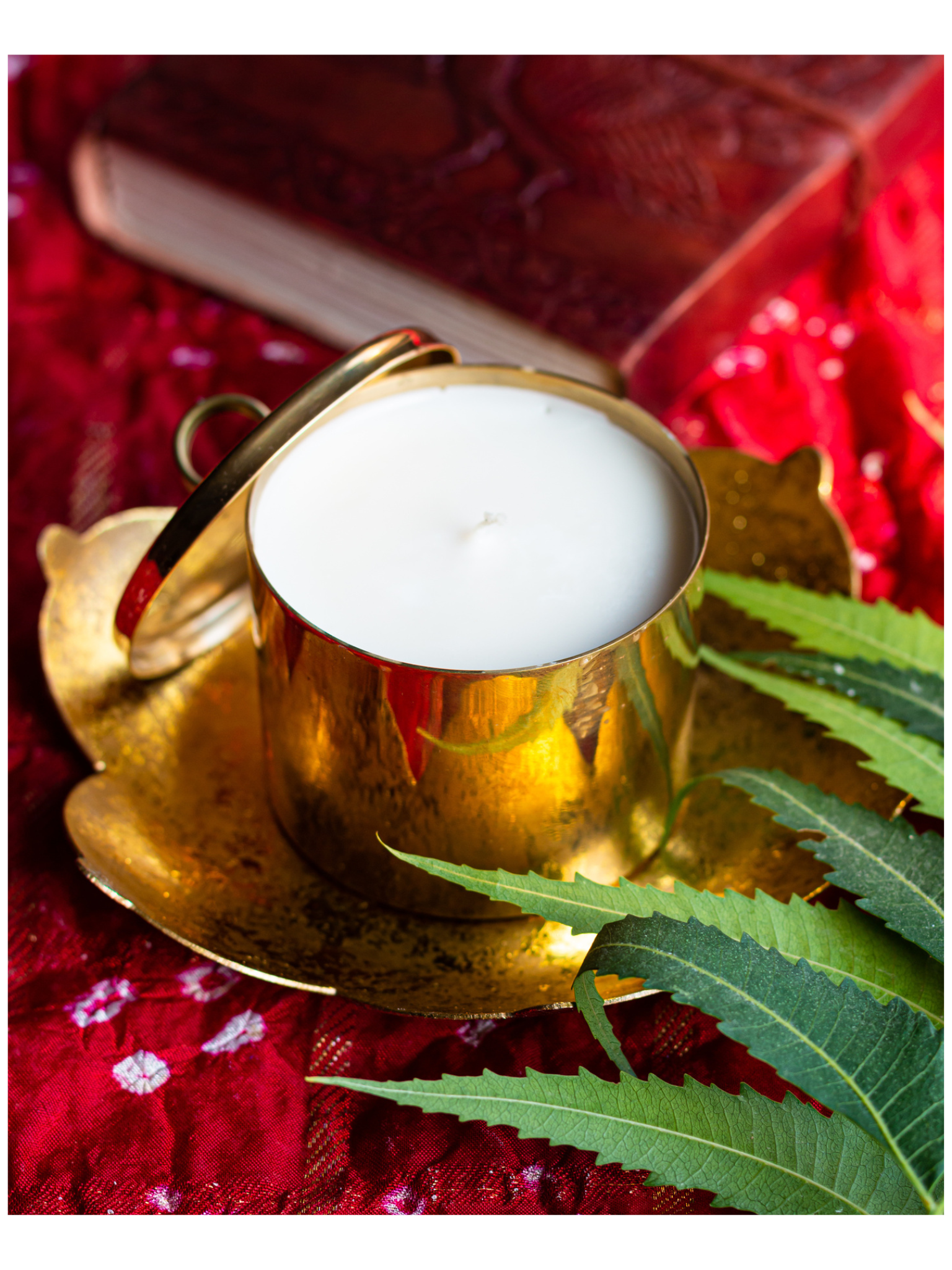 Brass Container Candle With Lid | Scented Soy Wax Candle