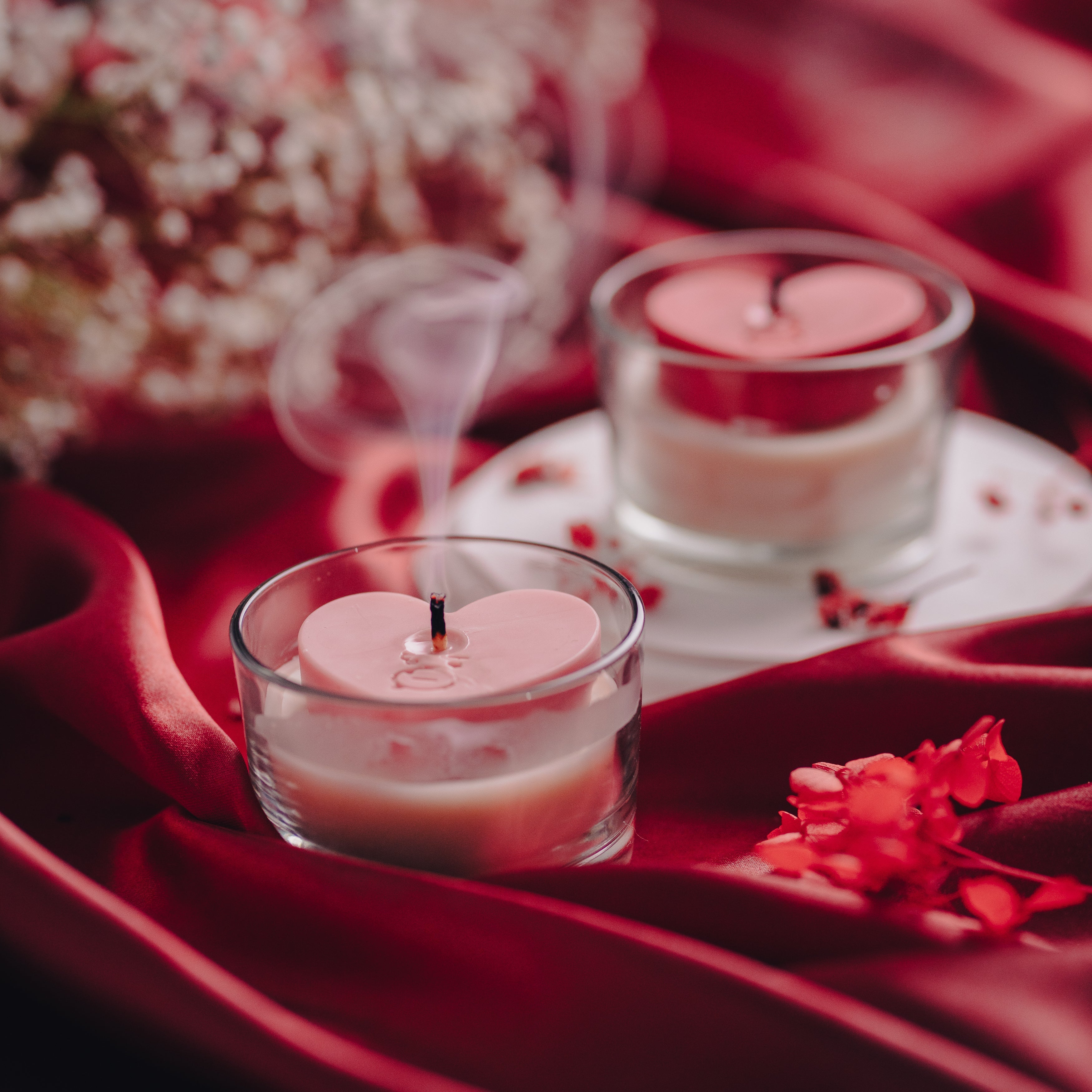 Valentine's Candle | Heart Shape Scented Candle Set Of 2