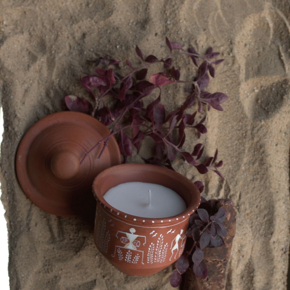 Terracotta Container Candle | Scented Soy Wax Candle