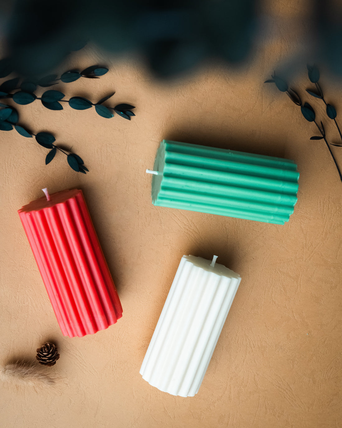 Christmas Candle | Ridge Line Candle | Handmade Candle | Set Of 3