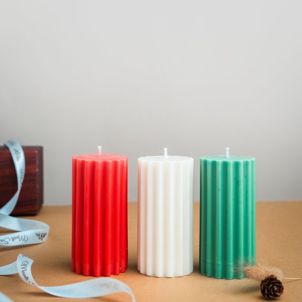 Christmas Ridge Line Candle | Set of 3 | Scented Soy Wax Candle