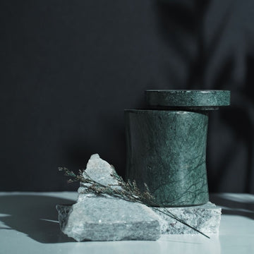 Granite Marble Candle | Refillable | Modern Minimalist Decor