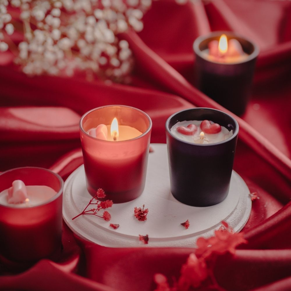 Valentine’s Candle | Set of 4 | Scented Soy Wax Candle