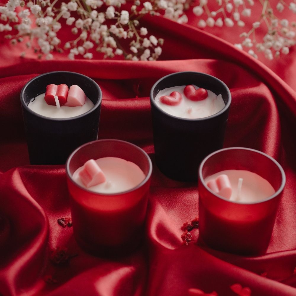 Valentine’s Candle | Set of 4 | Scented Soy Wax Candle