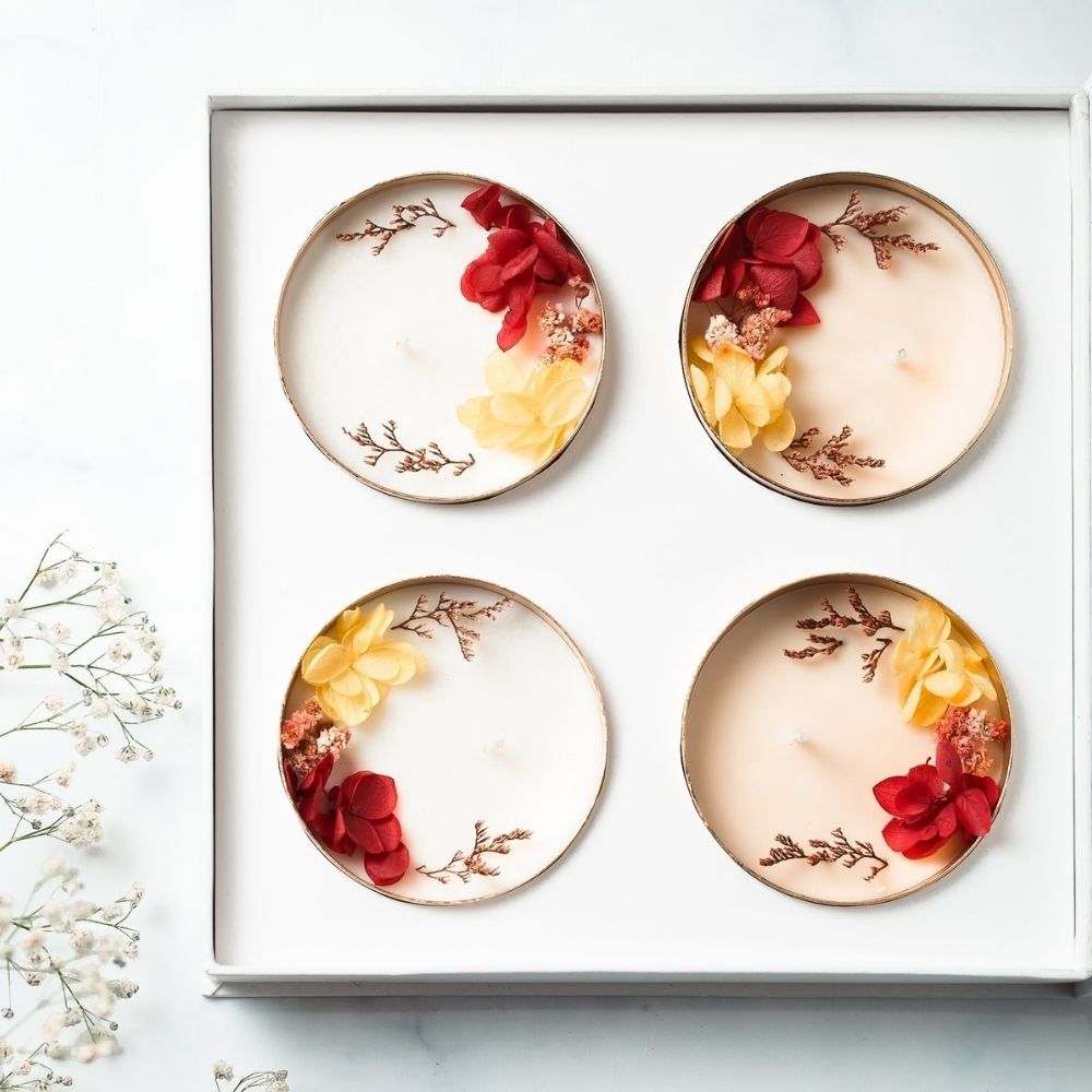 Copper Urli | 3" | Set of 4 | Scented Soy Wax Candle