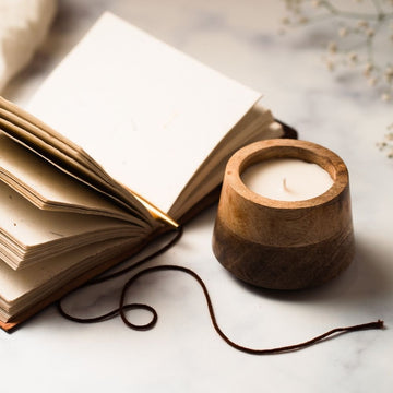 Wooden Container Candle | Scented Soy Wax Candle