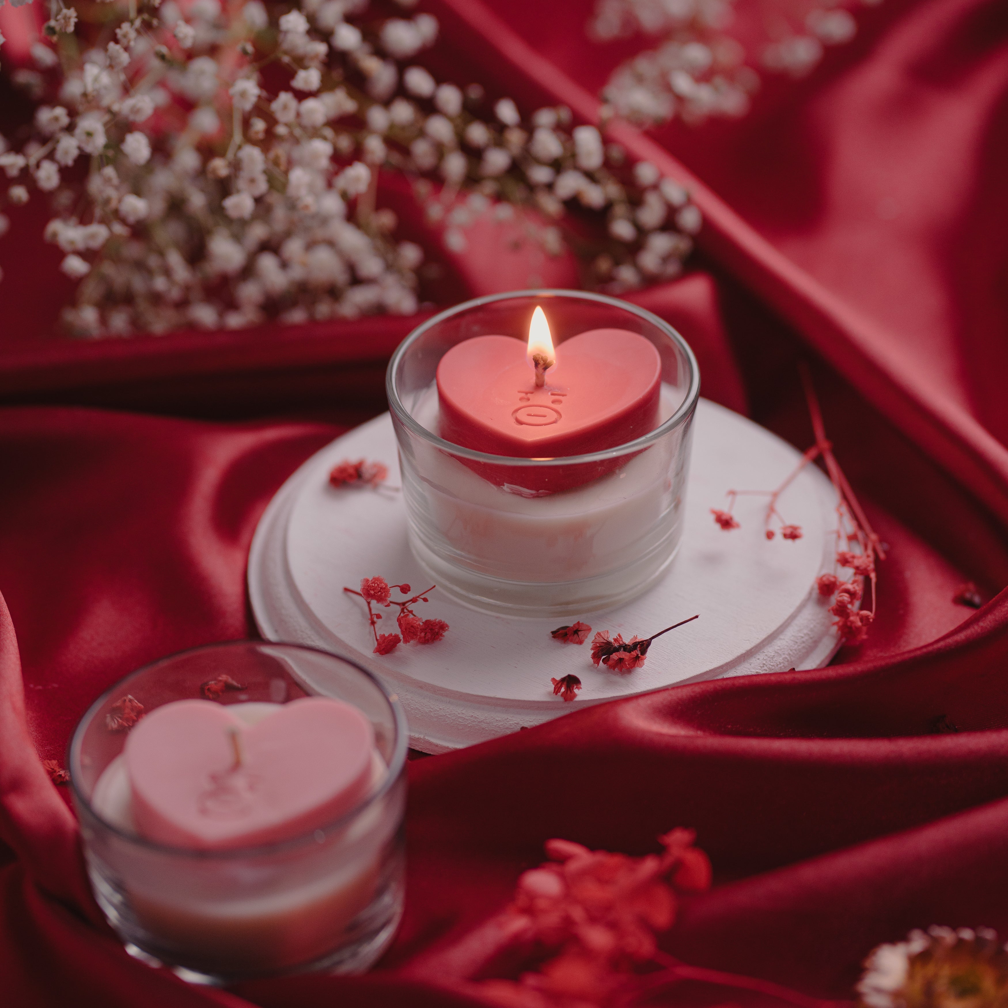 Valentine's Candle | Heart Shape Scented Candle Set Of 2