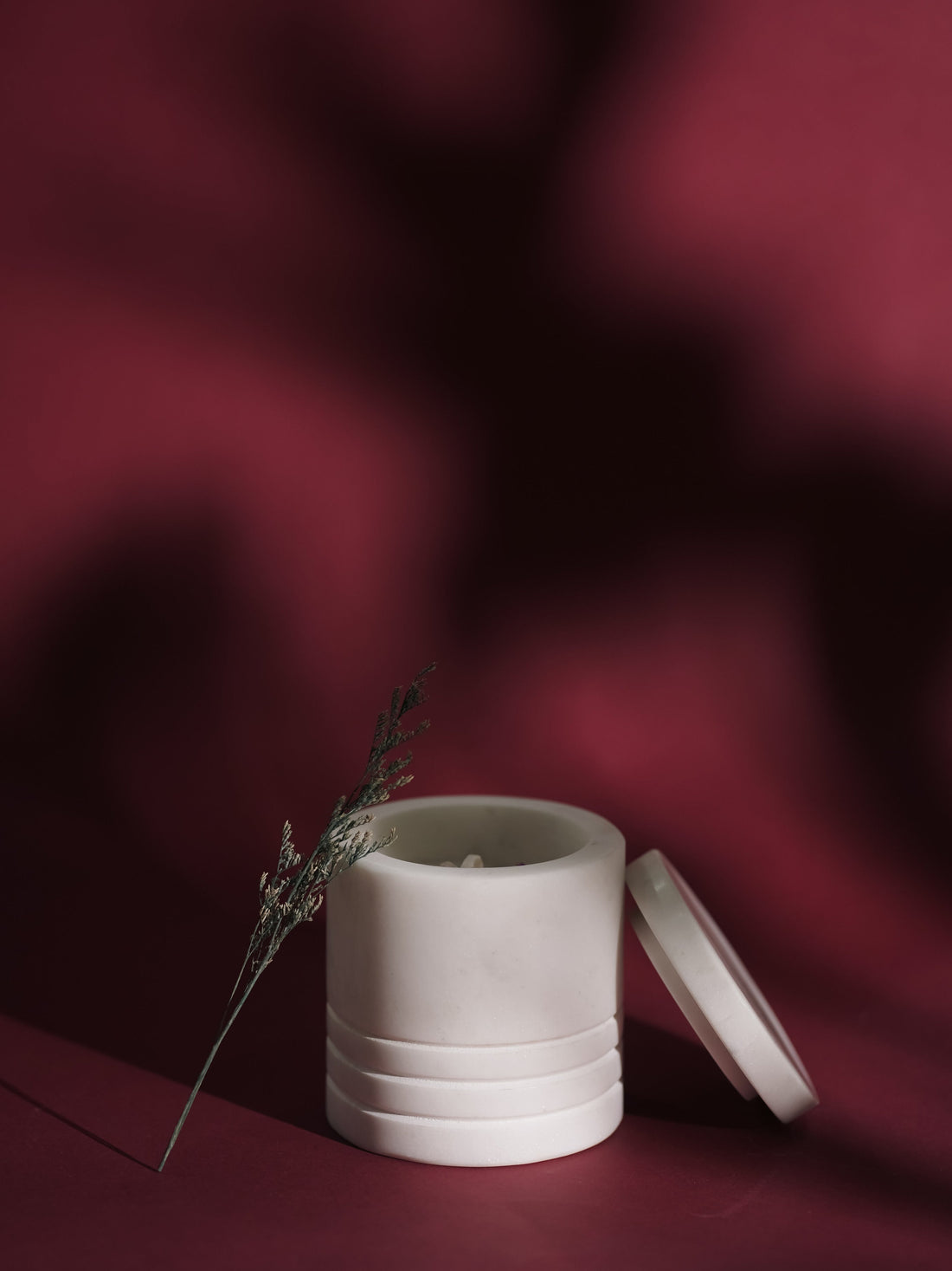 White Marble Candle | Modern Home Minimalist Luxury Decor