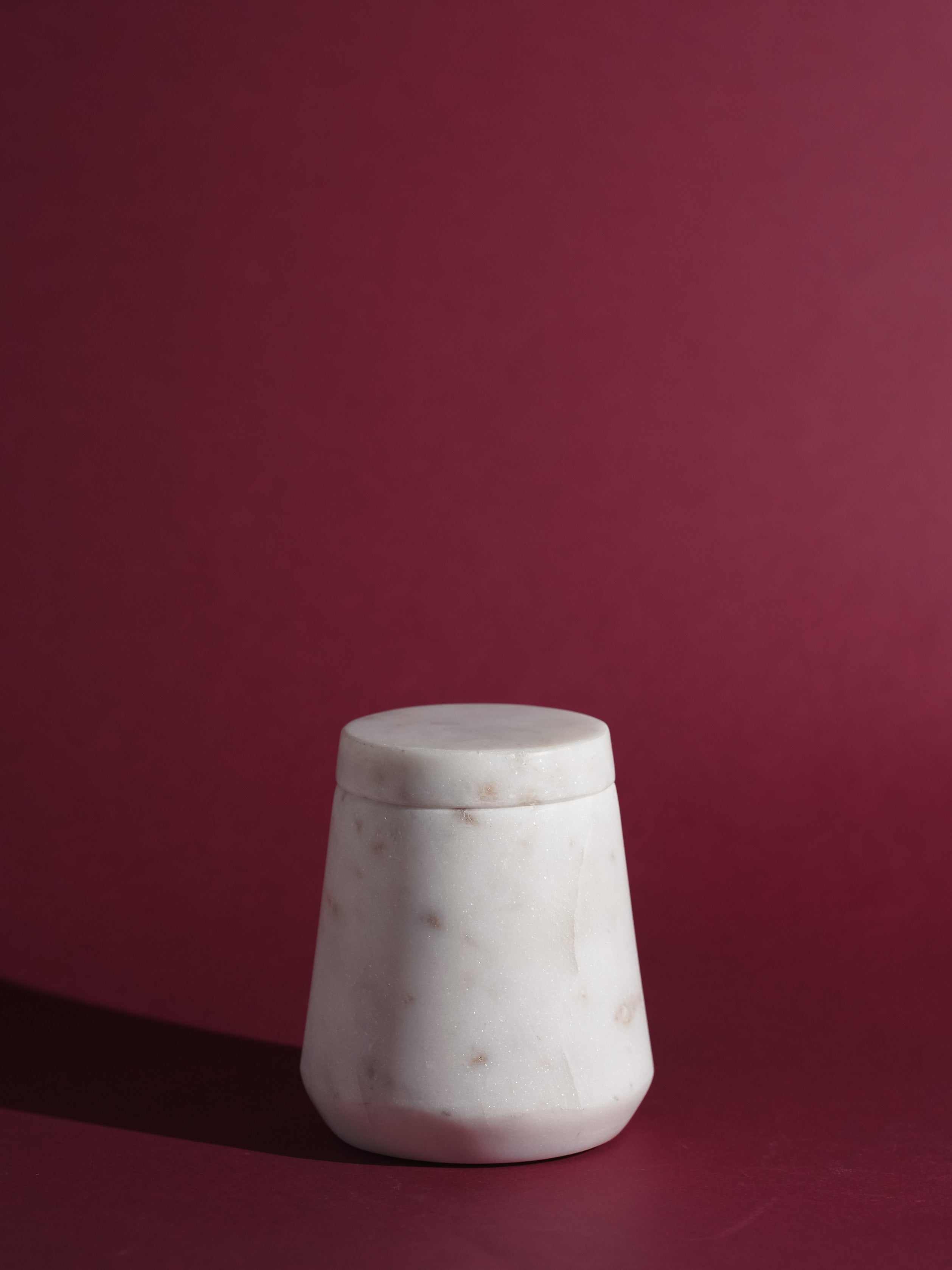 White Marble Refillable Candle | Modern Home Minimalist Luxury Decor